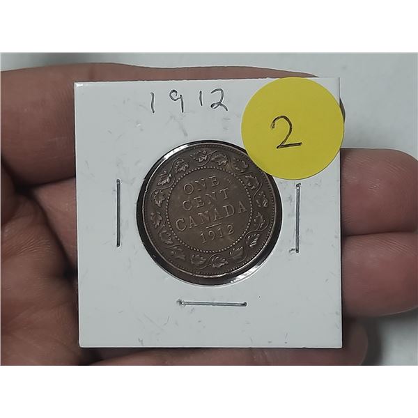 1912 Canada Large One Cent.