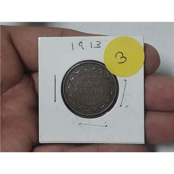 1913 Canada Large One Cent.
