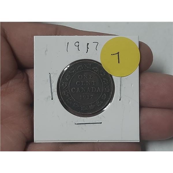 1917 Canada Large One Cent.