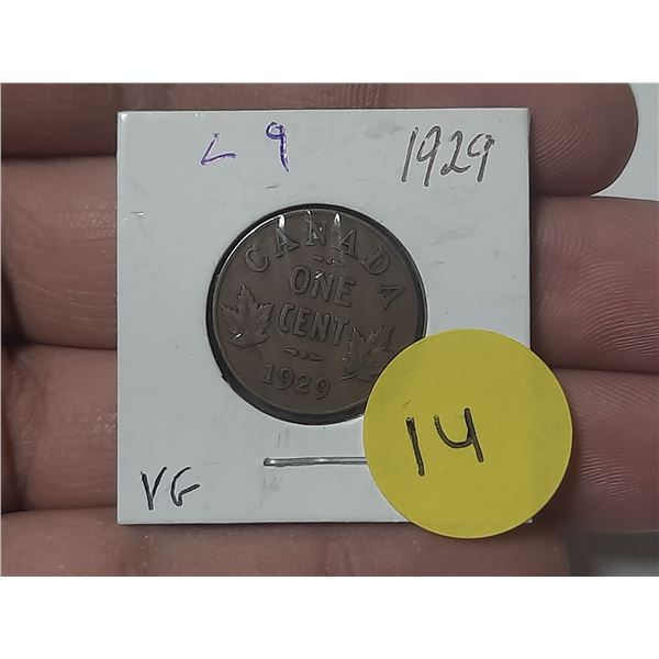 1929 Canada One Cent.