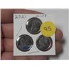 Image 1 : (3) 2021 Canadian 10 Cent Coins. [It Also Includes 100th anniversary of the Bluenose schooner (1) Co