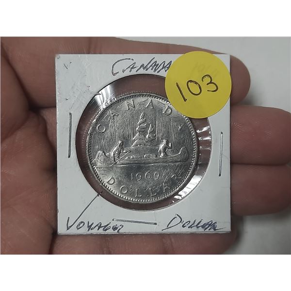 1969 Canada One Dollar.