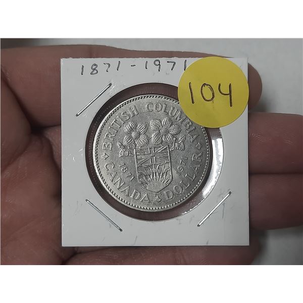 1971 Canada One Dollar.