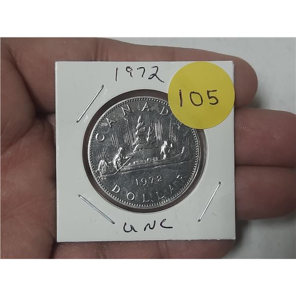 1972 Canada One Dollar.