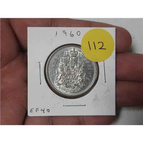 1960 Canada Silver 50 Cents.