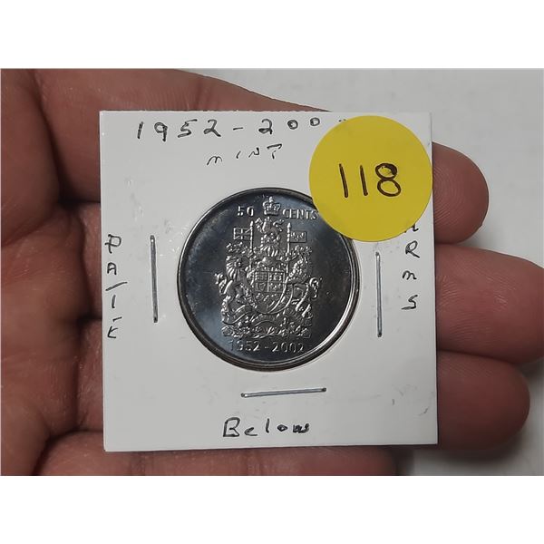 2002 Canada Proof Like 50 Cents.