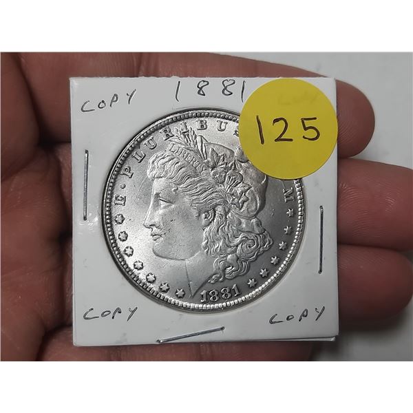 Copy 1881 U.S.A. One Dollar.