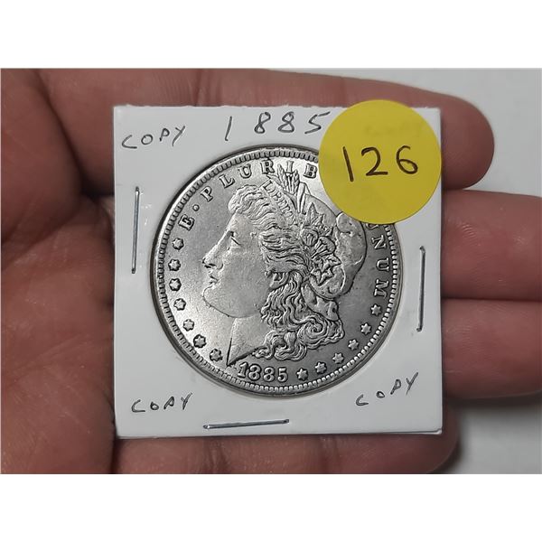 Copy 1885 U.S.A. One Dollar.