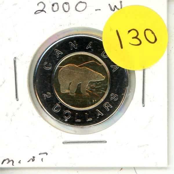 2000-W Canada Prrof Like Two Dollar.