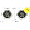 Image 1 : (2) 2025 Canadian Proof Like 50 Cents.