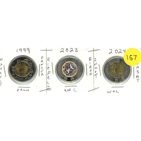 1999 Canadian two-dollar coin ("Toonie") commemorating the creation of the territory of Nunavut (Unc