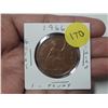 Image 1 : 1966 Great Britain One Penny coin featuring Queen Elizabeth II.