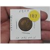 Image 1 : 1950 West German 10 Pfennig Coin.