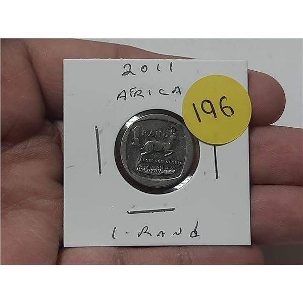 2011 South African 1 Rand Coin.