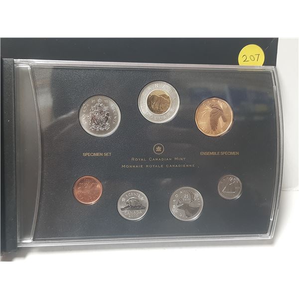 2010 Royal Canadian Mint Specimen Set featuring a special specimen finish on all coins - Rare Magnet