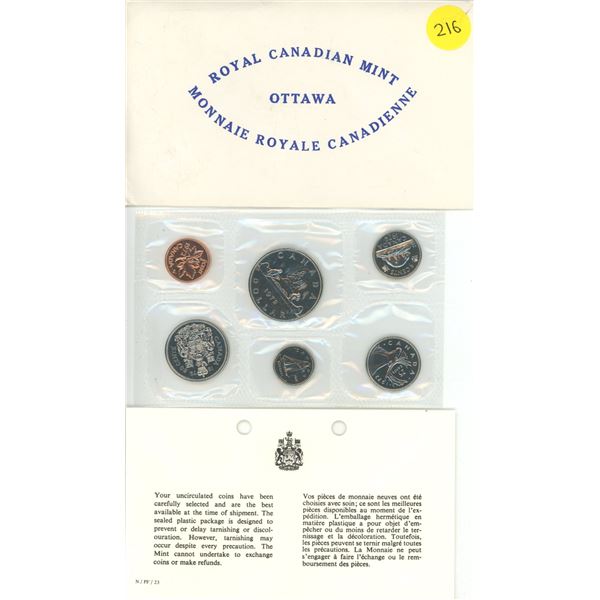 1972 Canada Uncirculated Proof Like Coin Set.
