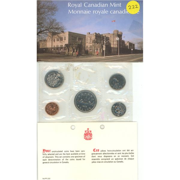 1977 Canada Uncirculated Proof Like Coin Set.