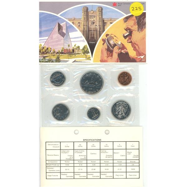 1981 Canada Uncirculated Proof Like Coin Set.