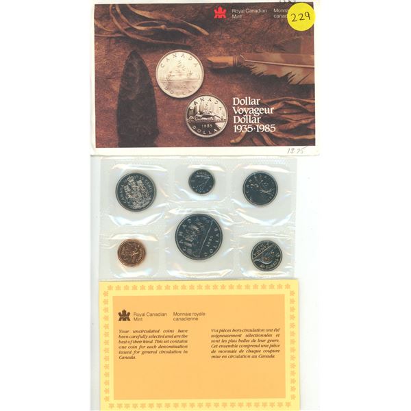 1984 Canada Uncirculated Proof Like Coin Set.