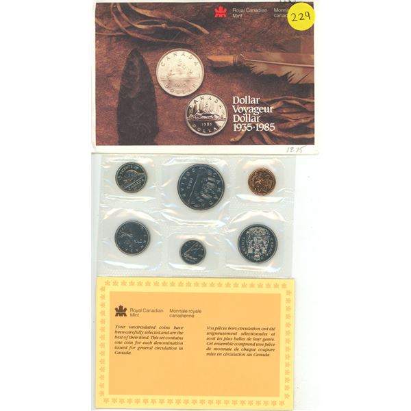 1985 Canada Uncirculated Proof Like Coin Set.