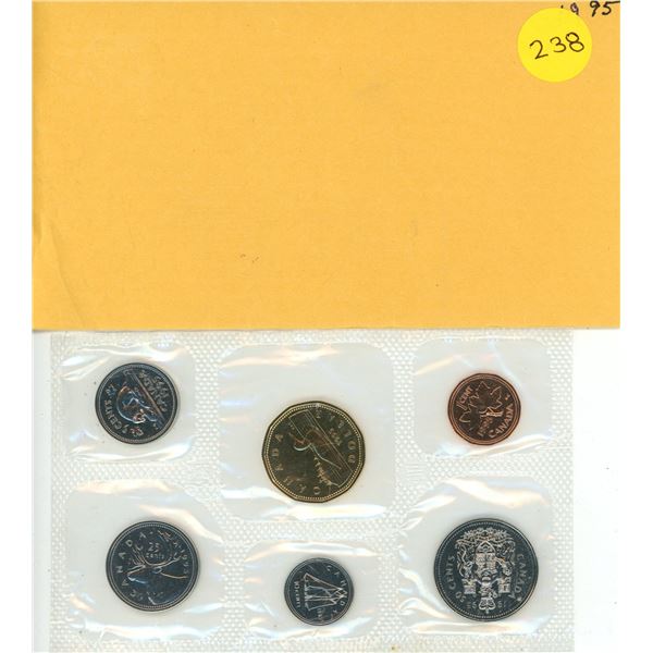 1995 Canada Uncirculated Proof Like Coin Set.
