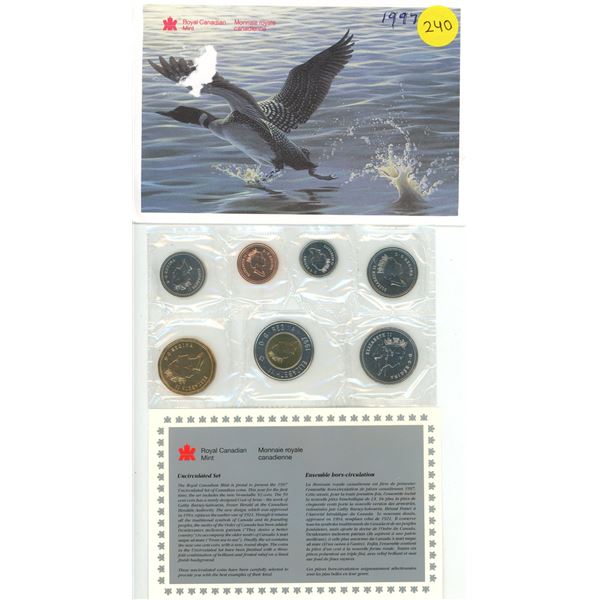1997 Canada Uncirculated Proof Like Coin Set.