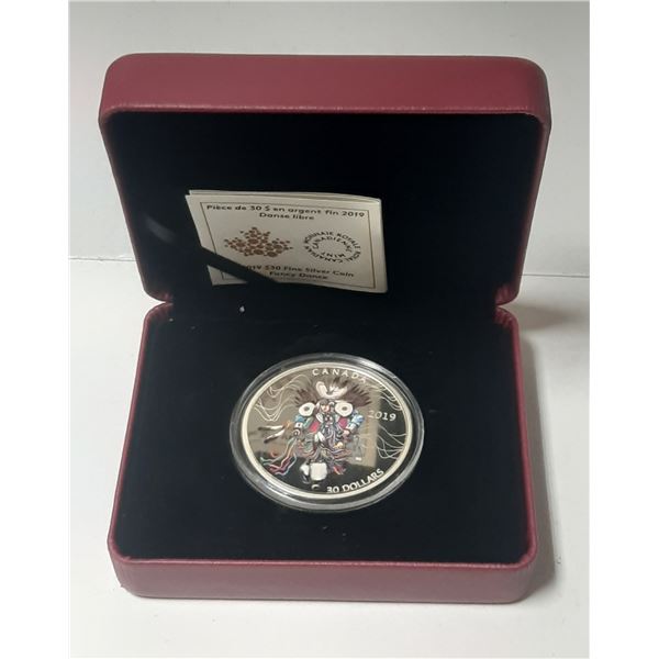 2019 $30 Fine Silver Coin Fancy Dance.
