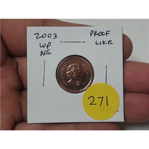 2003 WP New Effigy Small Cent. Proof Like. Red.