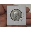 Image 2 : 1947 Maple Leaf Silver 50 Cents with Straight 7 to the Left. VF30.