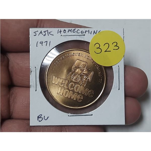 1971 Saskatchewan Homecoming medal. BU.