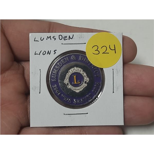 1905 – 2005 Lumsden Lions enameled medal. Unc.