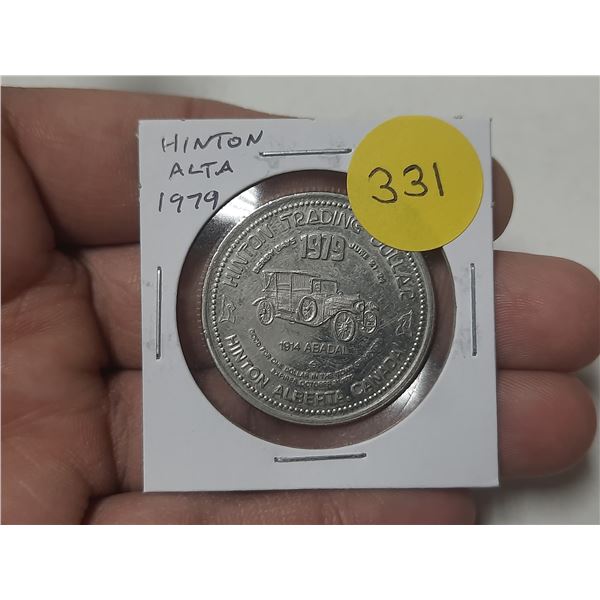 1979 Hinton Alberta Trade Dollar. Unc.