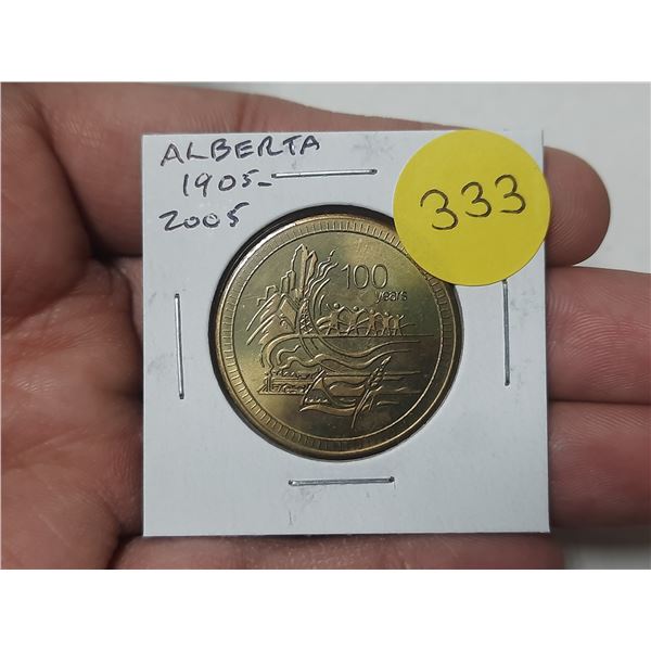 1905 – 2005 Alberta medal presented to Alberta Students. Unc.