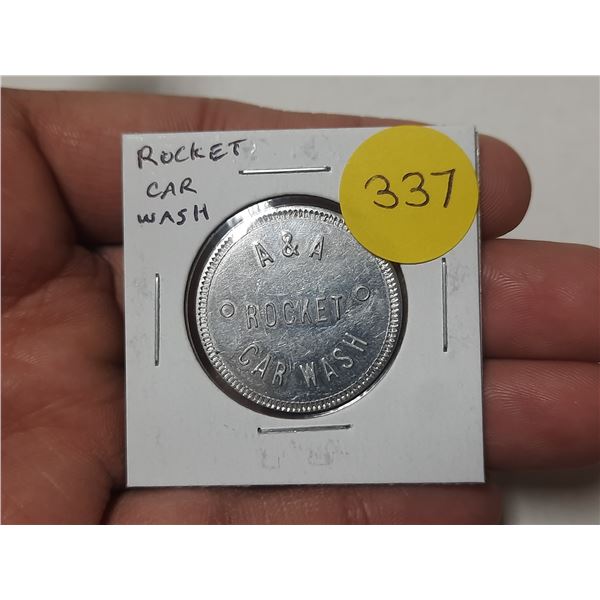 A & A Rocket Car Wash Token. EF.