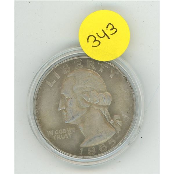 U.S. 1965 Fantasy Quarter.
