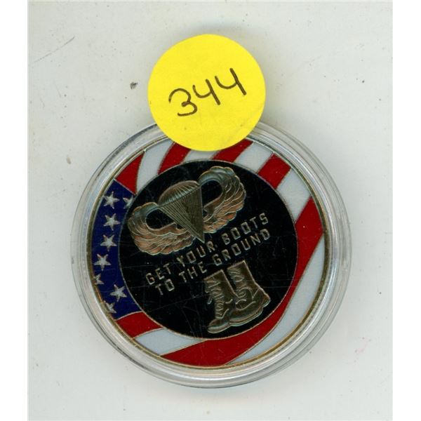 Copy of enameled U.S. Airborne medal. BU.