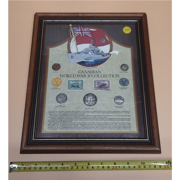 Canadian World War II Collection. Consists of 7 Canadian coins including 3 Silver Coins plus 2 World