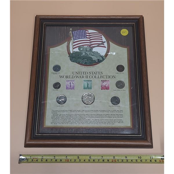 United States World War II Collection. Consists of 7 U.S. coins, including 4 Silver coins plus 3 Sta