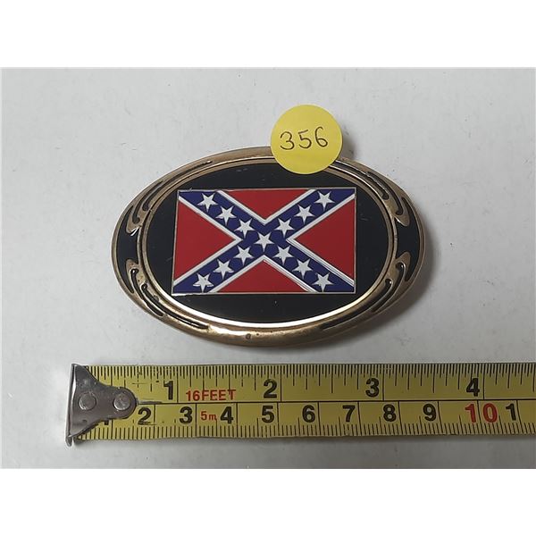 Confederate belt buckle, brass.