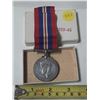 Image 3 : War Medal, 1939 – 1945. World War II. Silver. Correct ribbon. Housed in its original box.