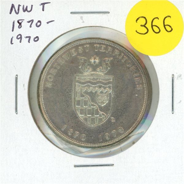1870 – 1970 North West Territories Centennial Medal. Unc.