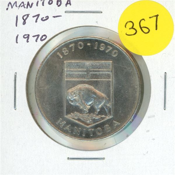 1870 – 1970 Manitoba Centennial Medal. Unc.