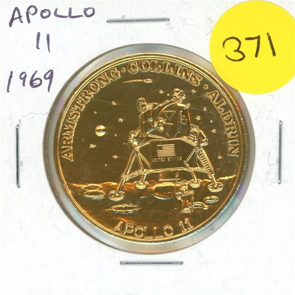 Apollo 11 1969 medal. First Man on the Moon.