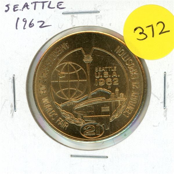 1962 Seattle Washington World’s Fair Trade Dollar.
