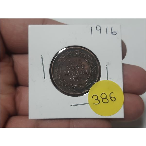 1916 Canada Large One Cent.