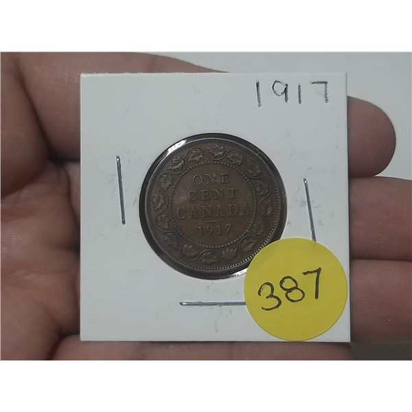 1917 Canada Large One Cent.