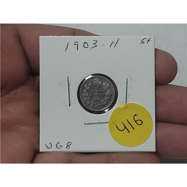 1903-H Canada Silver 5 Cent.