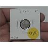 Image 1 : 1907 Canada Silver 5 Cent.