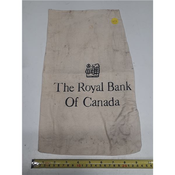 Royal Bank of Canada bank bag.