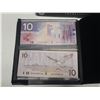 Image 3 : 1986 – 2001 Lasting Impressions. Includes 1986 $10 note and 2001 $10 note, both with the sa